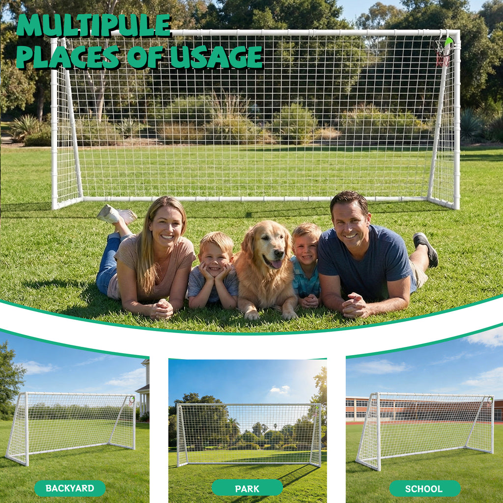 7X16 FT Soccer Goal with High-Strength Net
