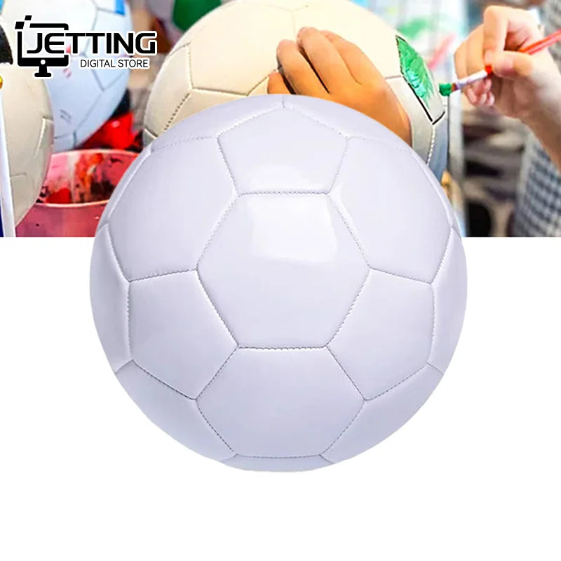 White Standard Size 5 Soccer Ball