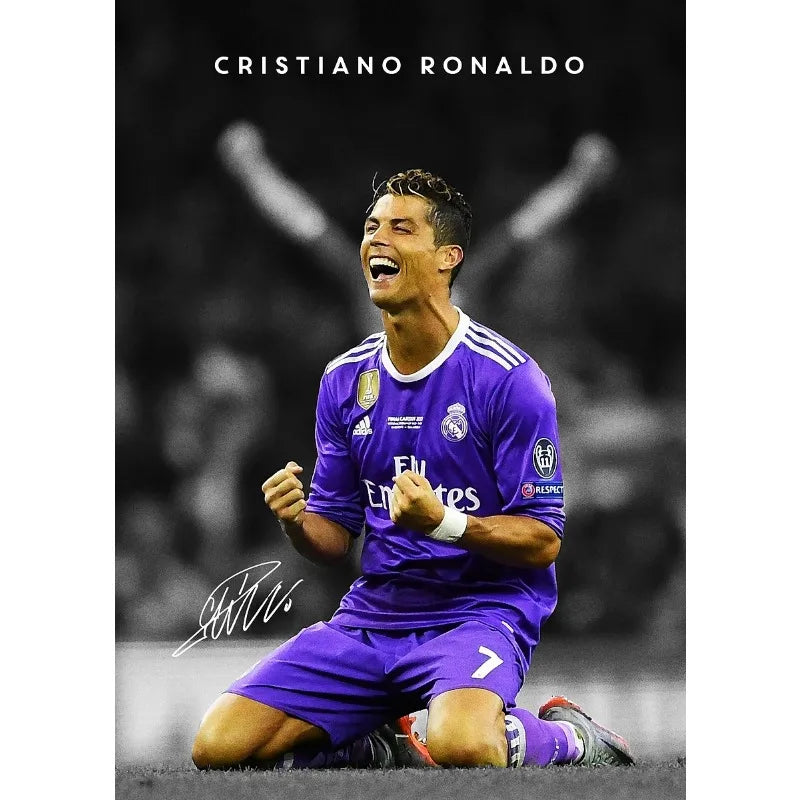 Modern Soccer Player Poster