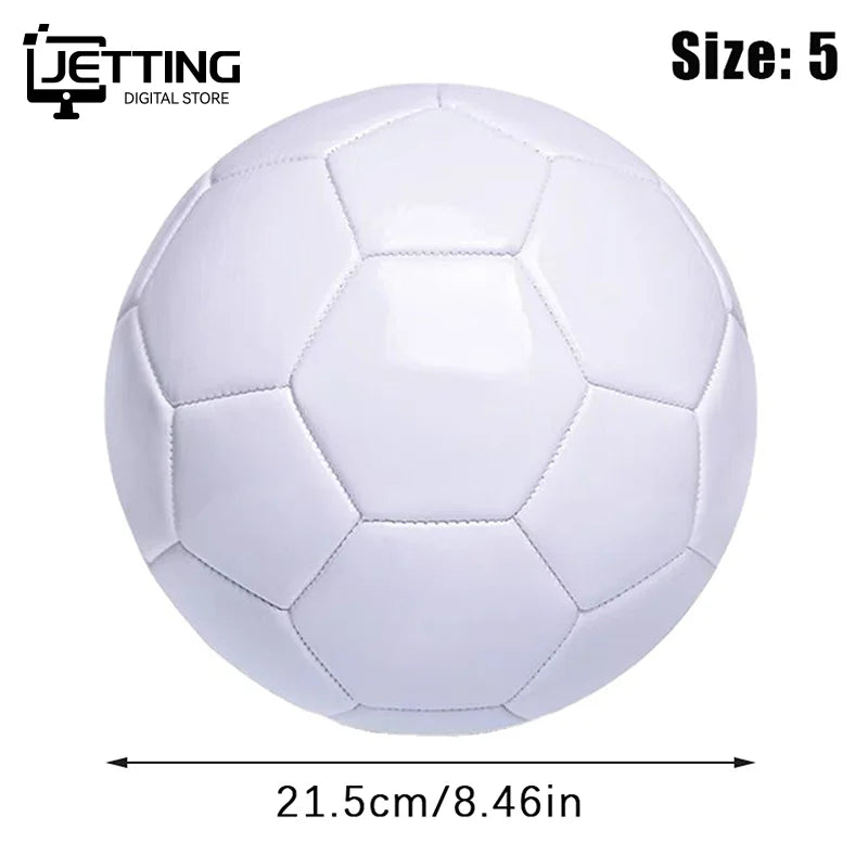 White Standard Size 5 Soccer Ball