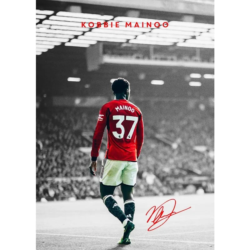 Modern Soccer Player Poster