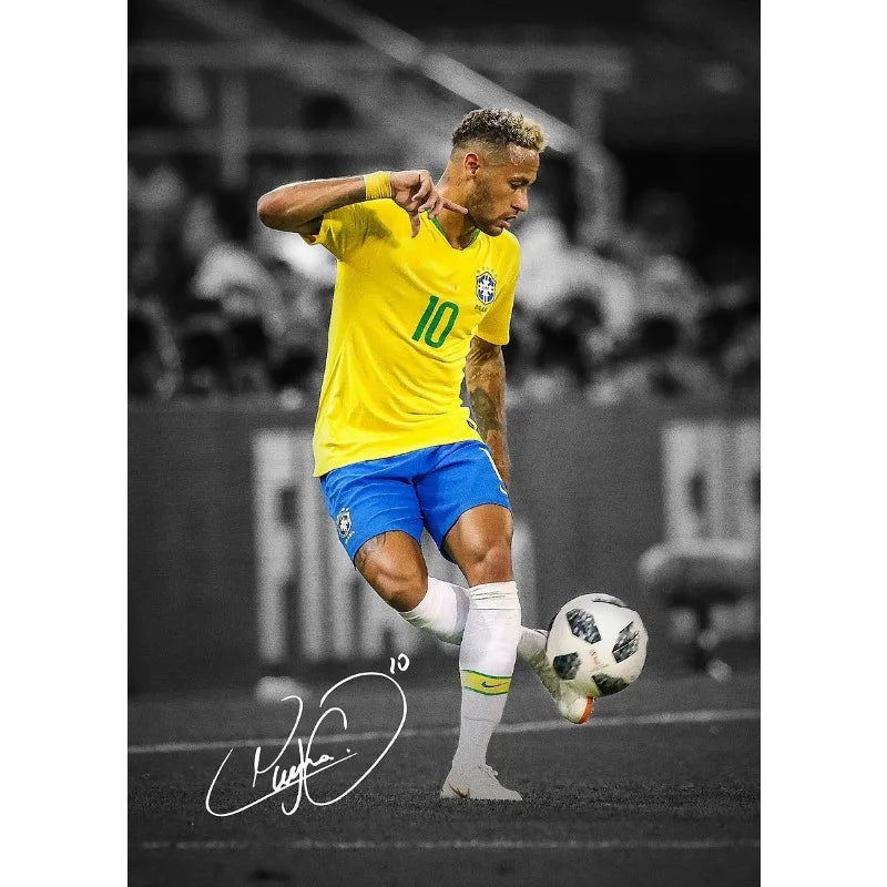 Modern Soccer Player Poster