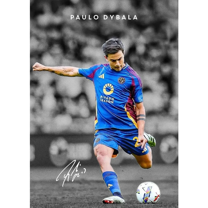 Modern Soccer Player Poster