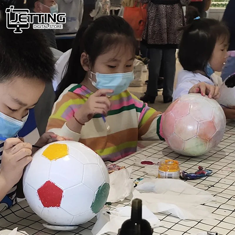 White Standard Size 5 Soccer Ball
