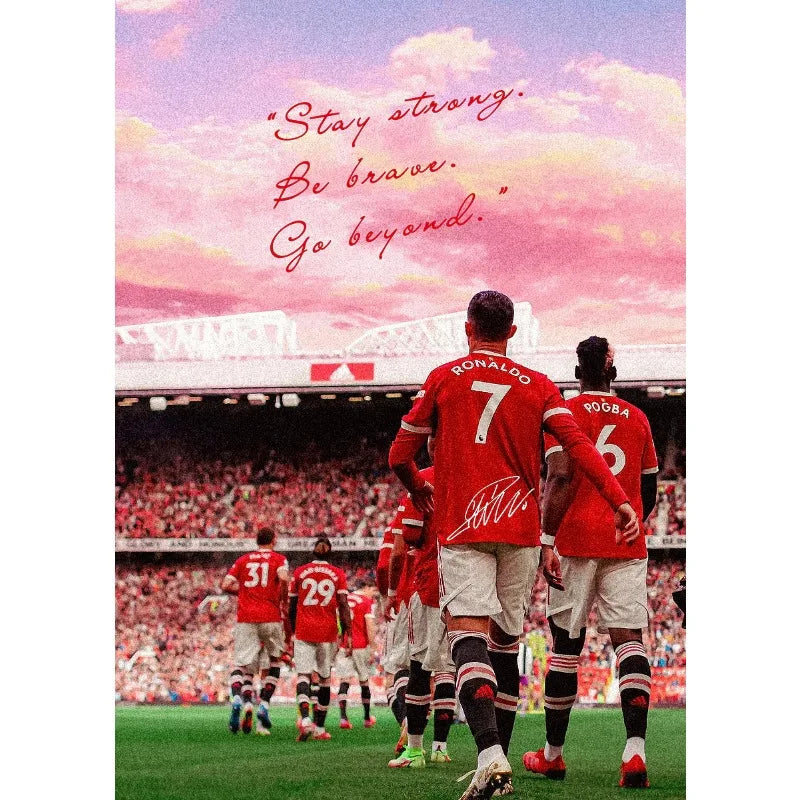Modern Soccer Player Poster