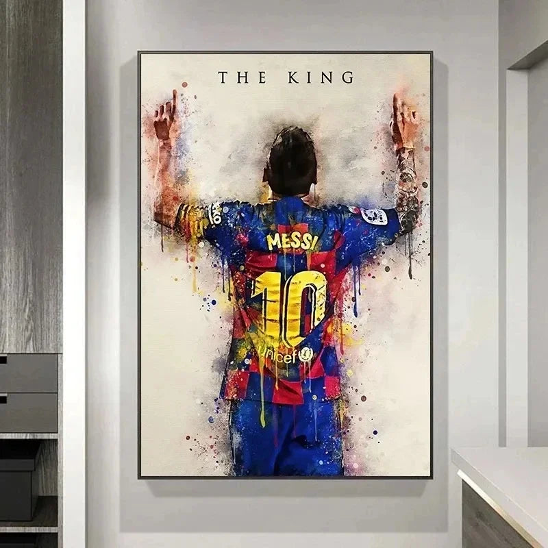 Soccer Star Messi Poster - Modern Home Wall Art