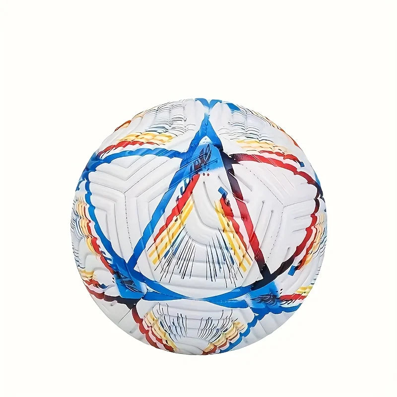 Machine-Stitched Soccer Ball, Durable PU Training Match Ball