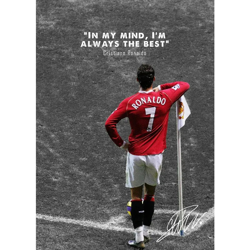 Modern Soccer Player Poster