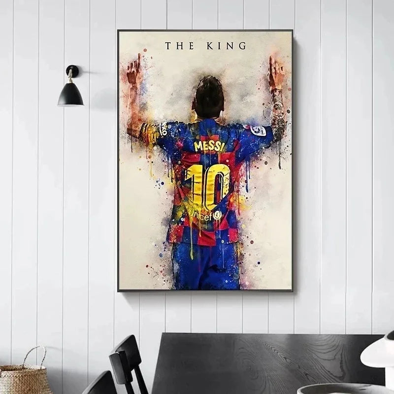 Soccer Star Messi Poster - Modern Home Wall Art
