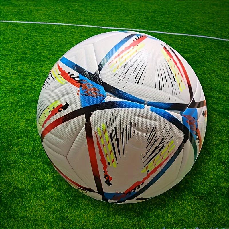 Machine-Stitched Soccer Ball, Durable PU Training Match Ball