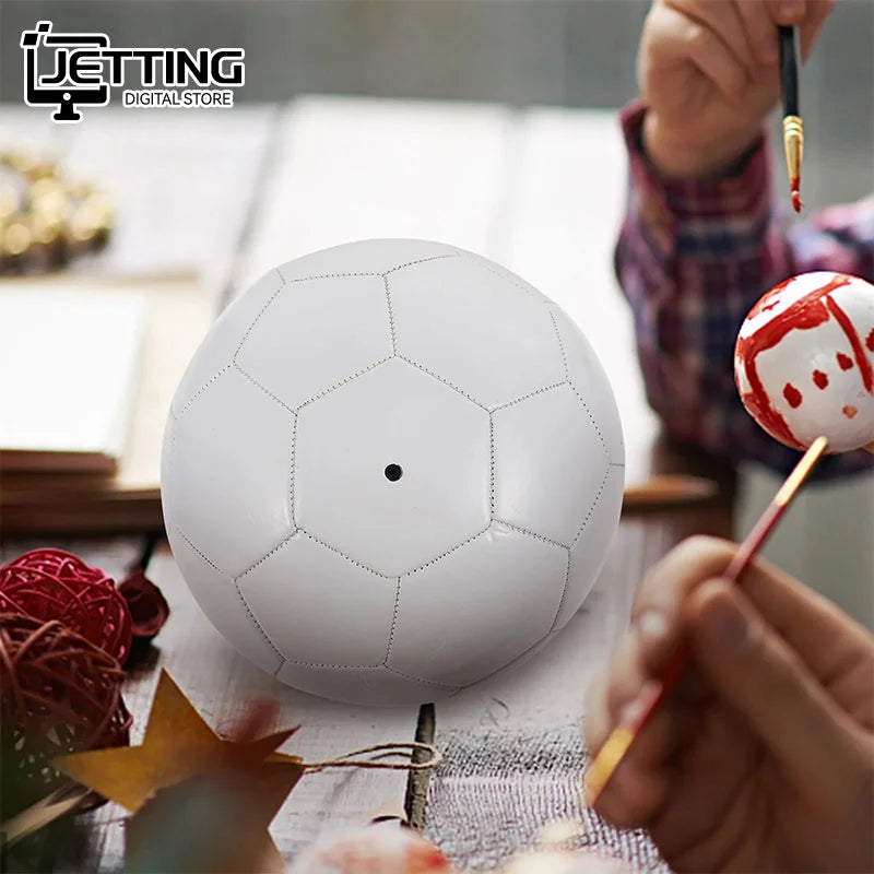 White Standard Size 5 Soccer Ball