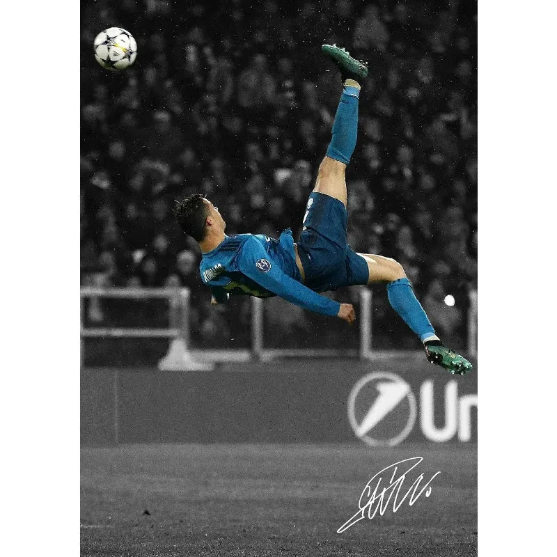Modern Soccer Player Poster