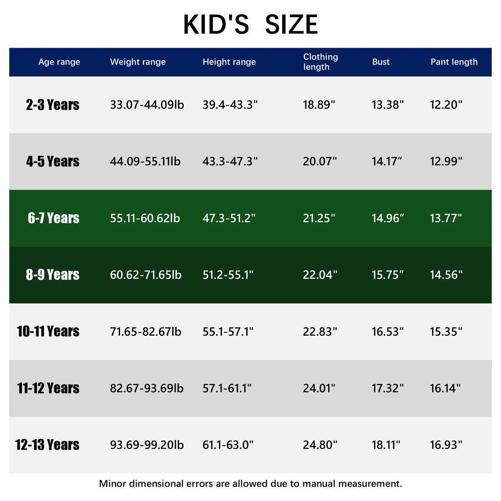 Youth Soccer Jerseys for Boys & Girls including Shorts - 3-14 Years