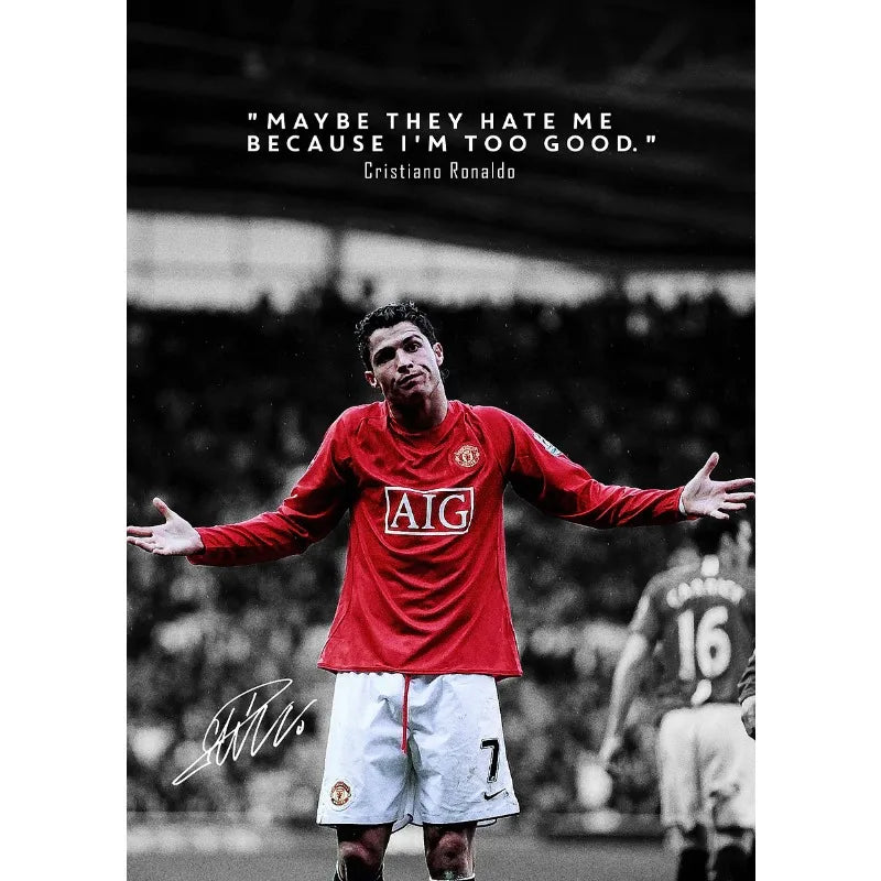 Modern Soccer Player Poster