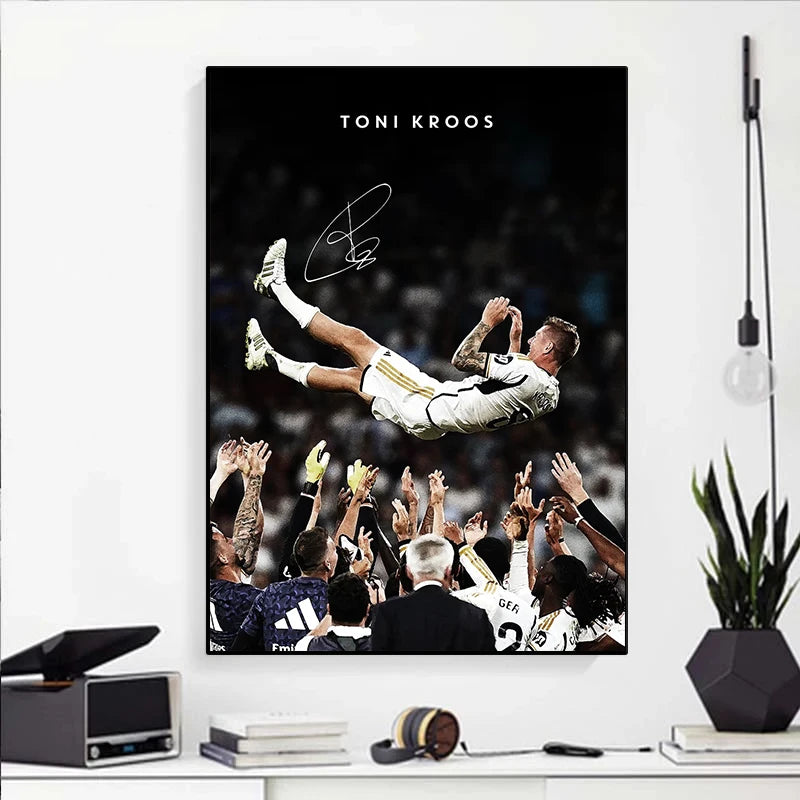 Modern Soccer Player Poster