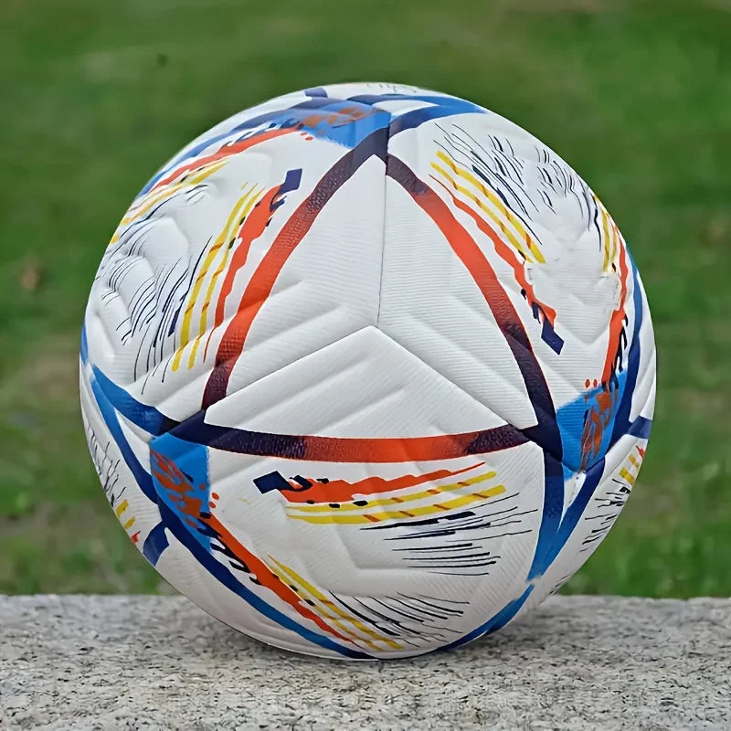 Machine-Stitched Soccer Ball, Durable PU Training Match Ball