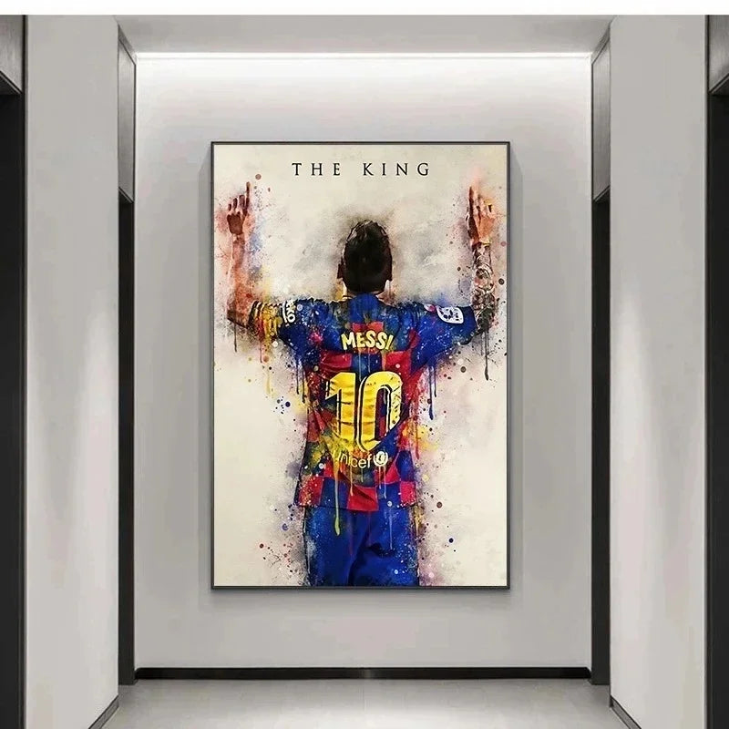 Soccer Star Messi Poster - Modern Home Wall Art