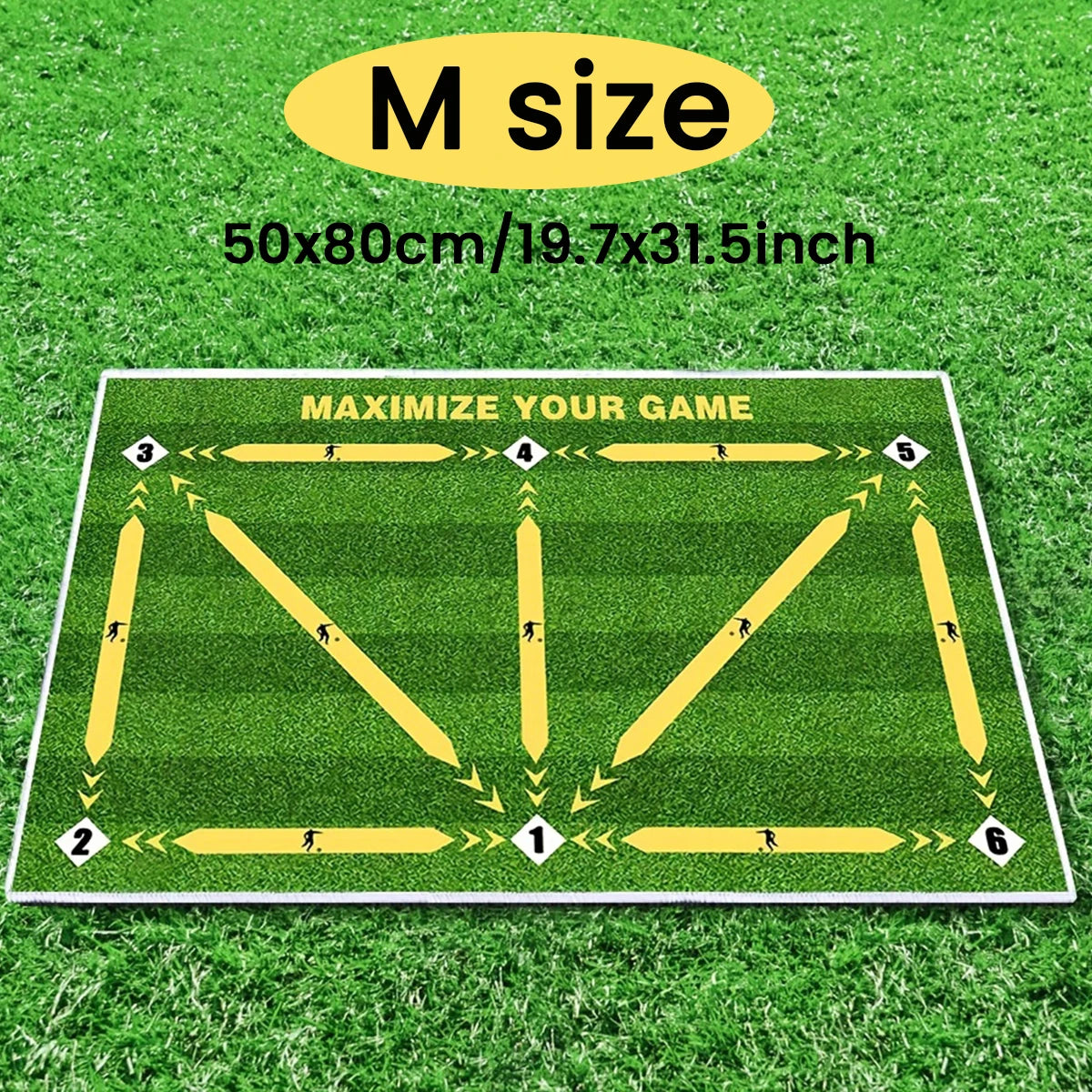Soccer ball control training mat|