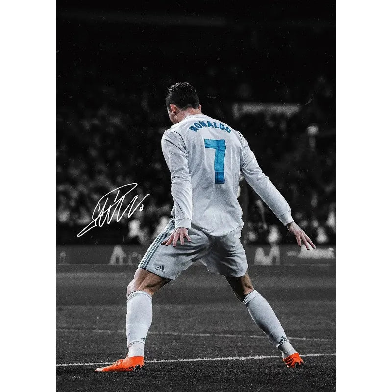 Modern Soccer Player Poster