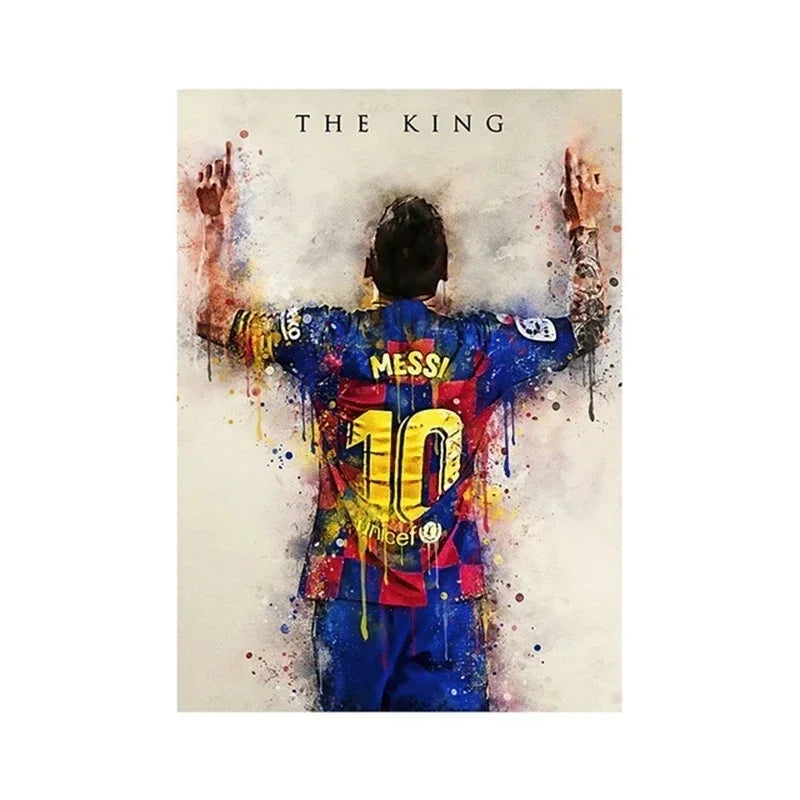 Soccer Star Messi Poster - Modern Home Wall Art