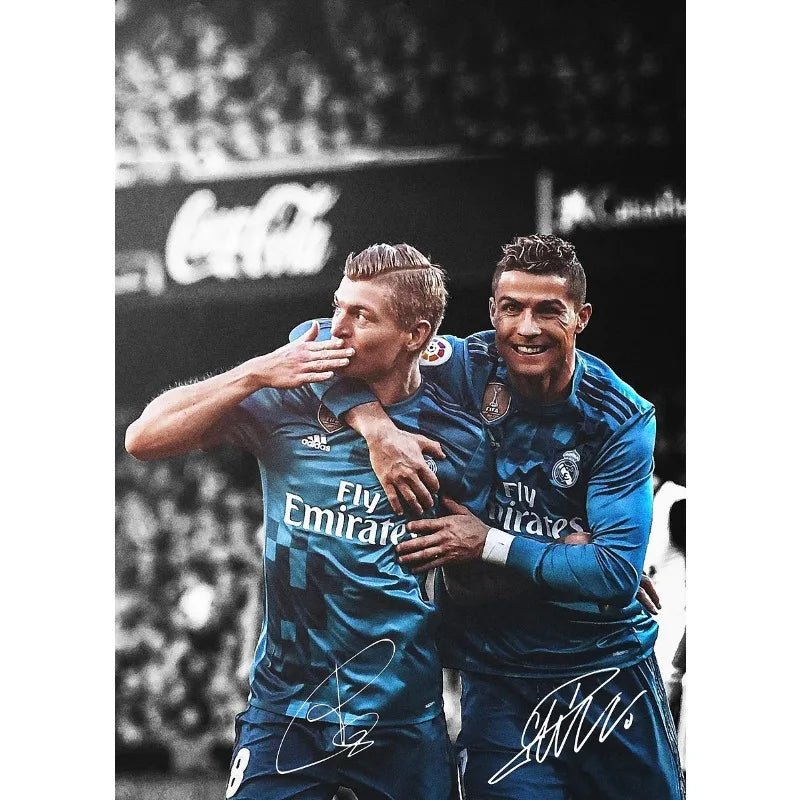Modern Soccer Player Poster