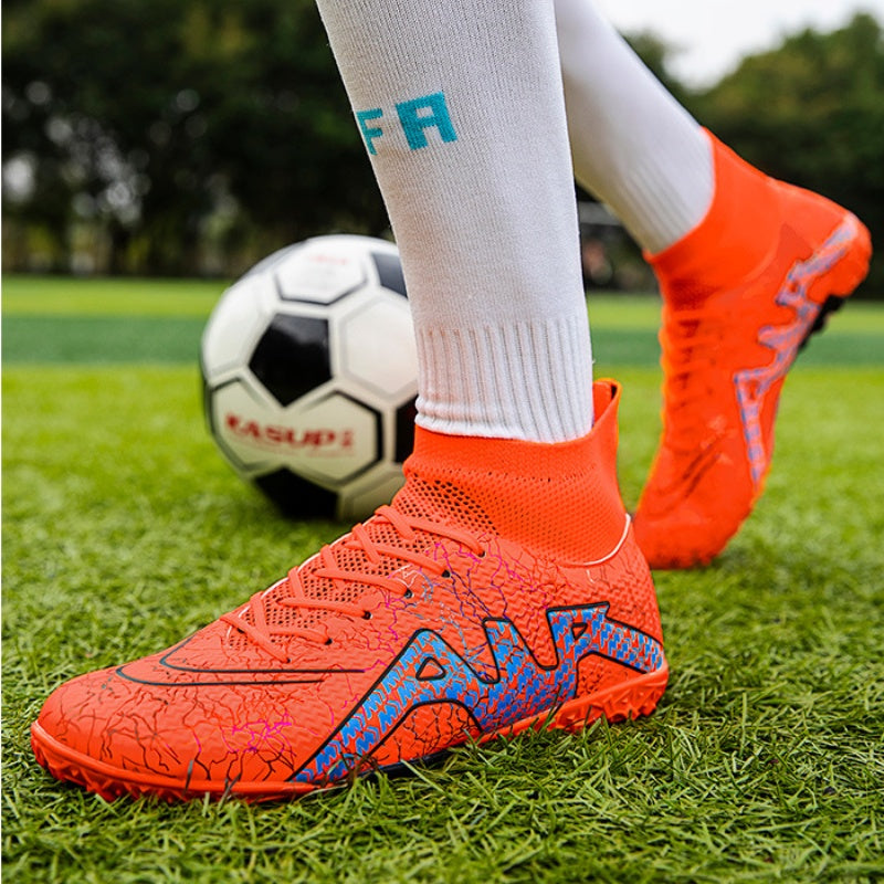 High-top Soccer Spike Shoes