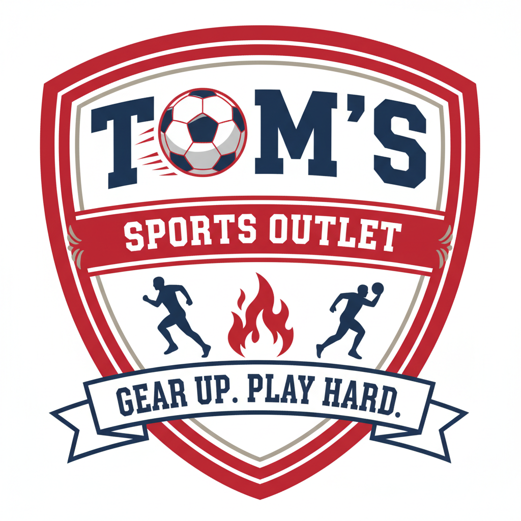 Tom's Sports Outlet Logo - Shield Design